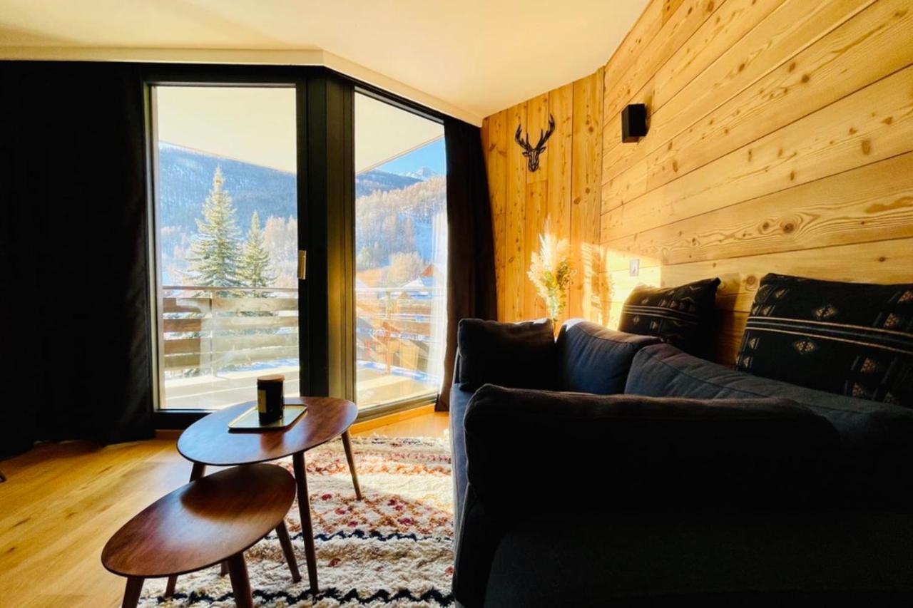 Serre-Chevalierstudio Terrace Next To Ski Slopes Saint-Chaffrey Exterior foto
